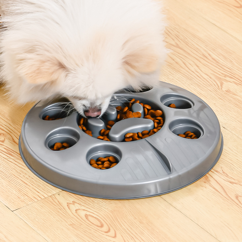 狗狗食盆狗慢食狗碗批发缓食碗防噎碗狗碗贵宾泰迪宠物碗厂家直销