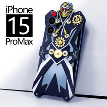 适用于iphone15promax手机壳骷髅壳cool个性防震防摔潮男潮女