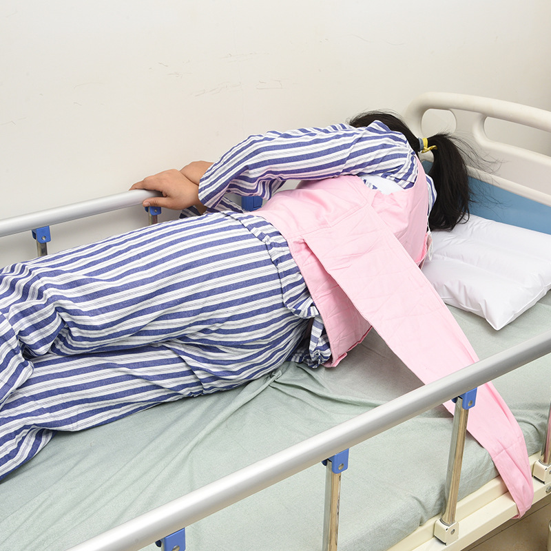 加强型精神躁动病人床上医用约束服病男女老人反穿棉束缚衣固定带