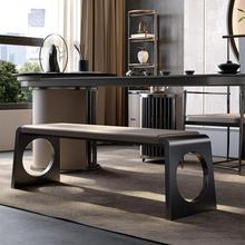 不锈钢凳子长条茶桌客人凳现代简约中式客厅条凳轻奢方凳家用凳子