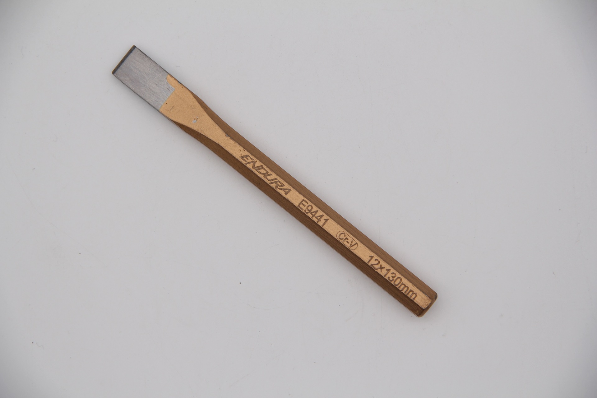 力易得扁铲双色柄八角钢扁凿维修工具12x130mm18x200mm22x250mm