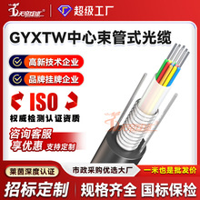 加工定制GYXTW室外铠装光缆线46812芯单模光纤中芯束管式通信监控