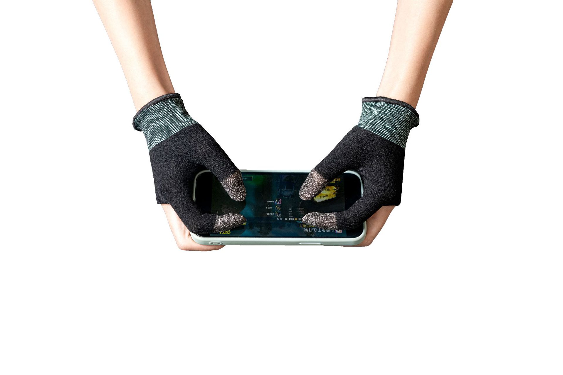 15针两指银纤维游戏指套黑鲨同款飞智防汗吃鸡王者手游薄触屏手套