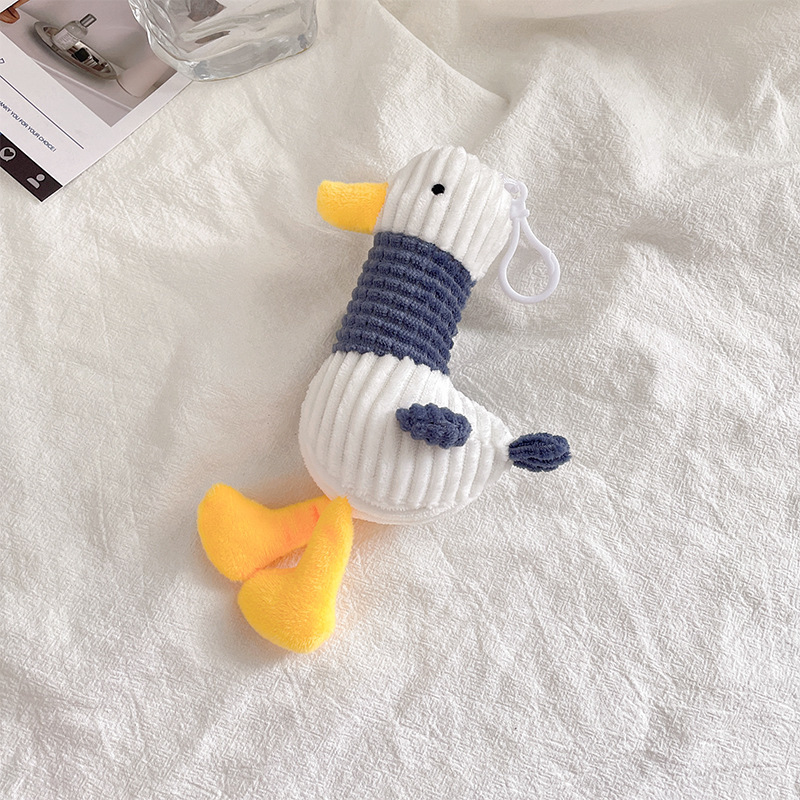 New Plush Doll Cheering Duck Small Pendant Cute Cartoon Bag Key Chain Ugly Cute Animal Doll Ornaments