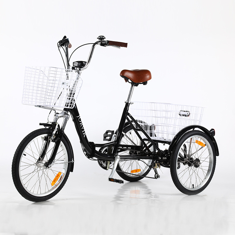 折叠老年代步变速三轮车