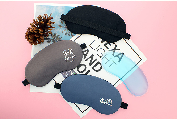 冷热敷眼罩睡眠遮光透气睡觉眼睛罩男女卡通学生护眼罩缓解定制