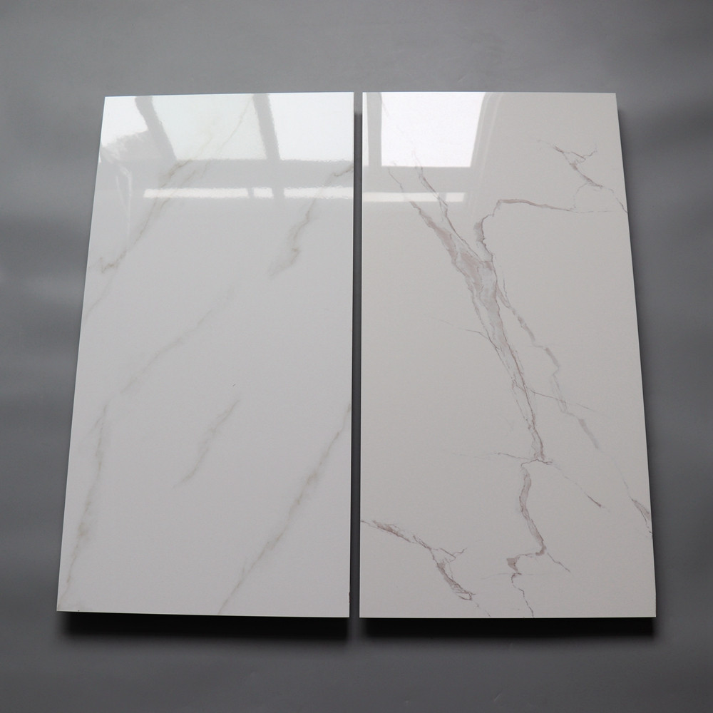 爵士白亮光瓷片400x800酒店大堂厨卫直边过道墙面砖客厅中板墙砖-报价