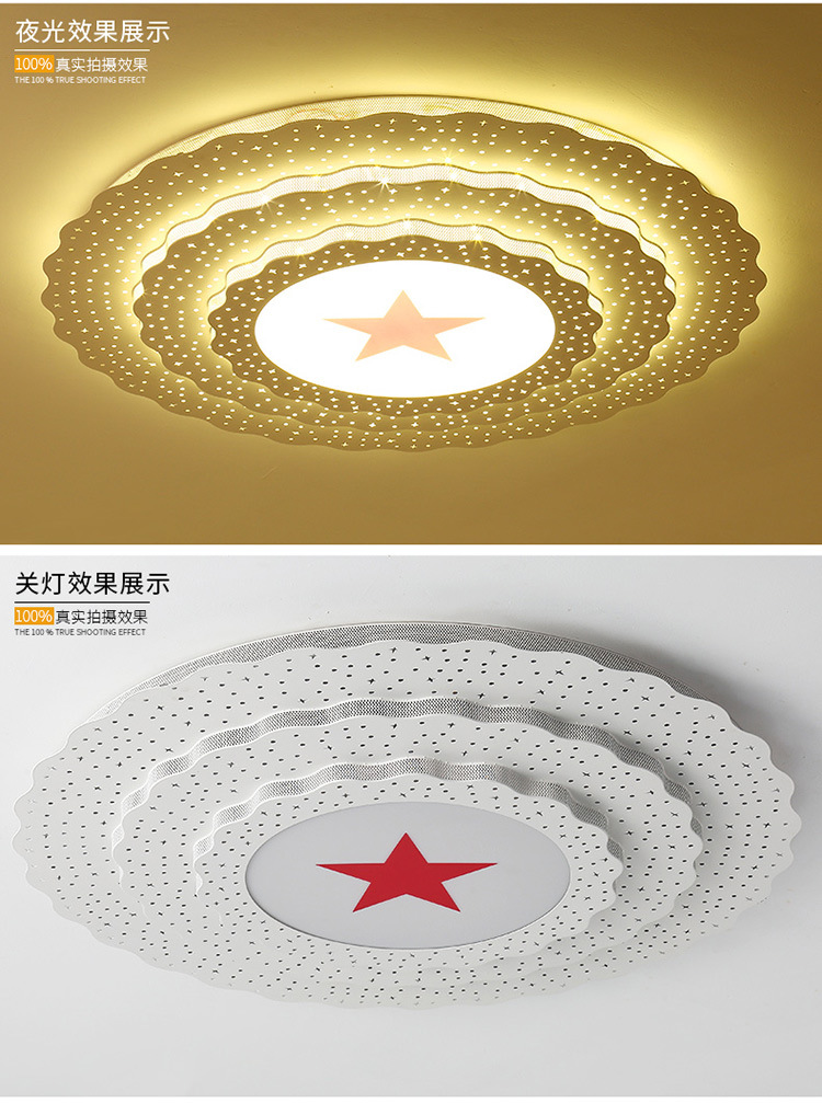 非标工程灯政府接待大厅五角星灯党徽吸顶灯led圆形会议室学校灯