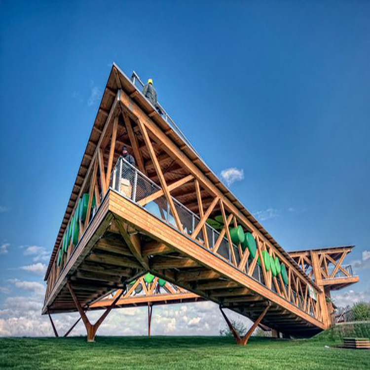 钢结构观景台设计施工景区观景台玻璃观光天桥三维效果图设计施工