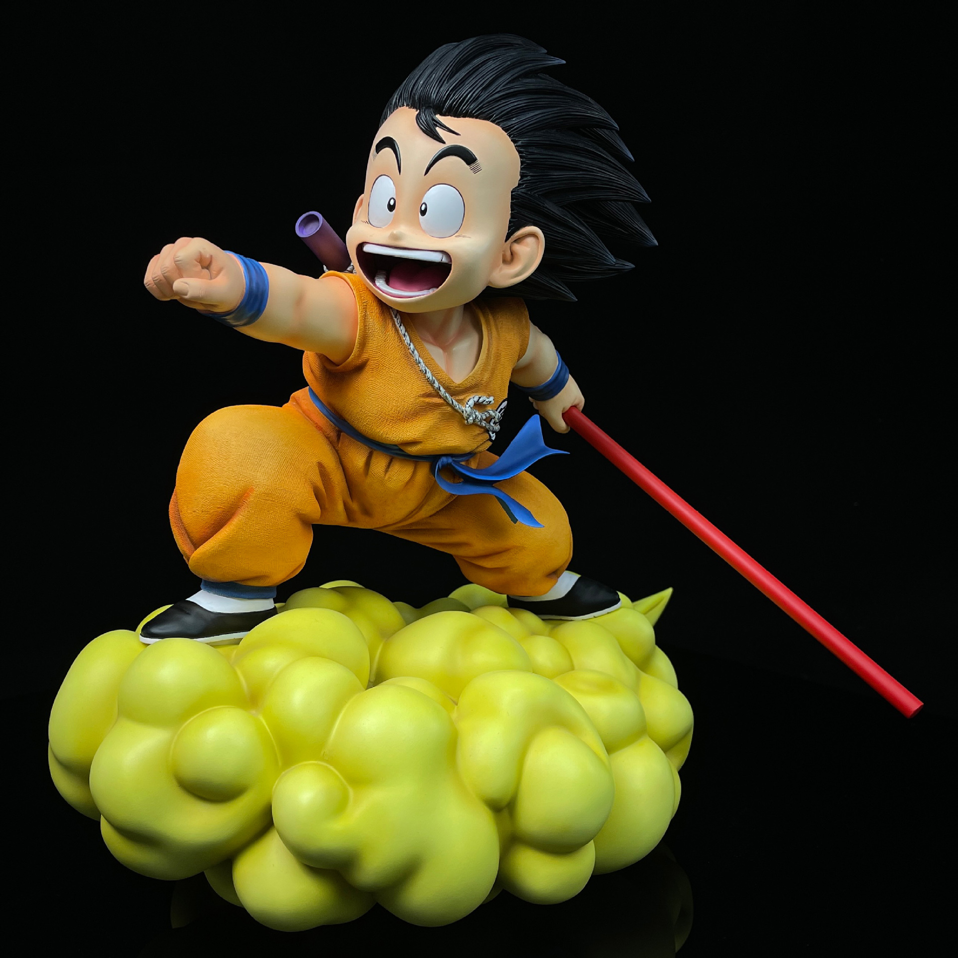 三雷gk 预售七龙珠元祖悟空1/3筋斗云小悟空gk模型手办雕像摆件