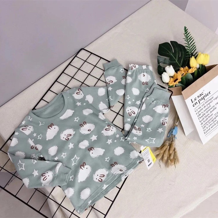 小番薯家居服童装套装批发 青岛儿童睡衣批发 品牌童装折扣批发