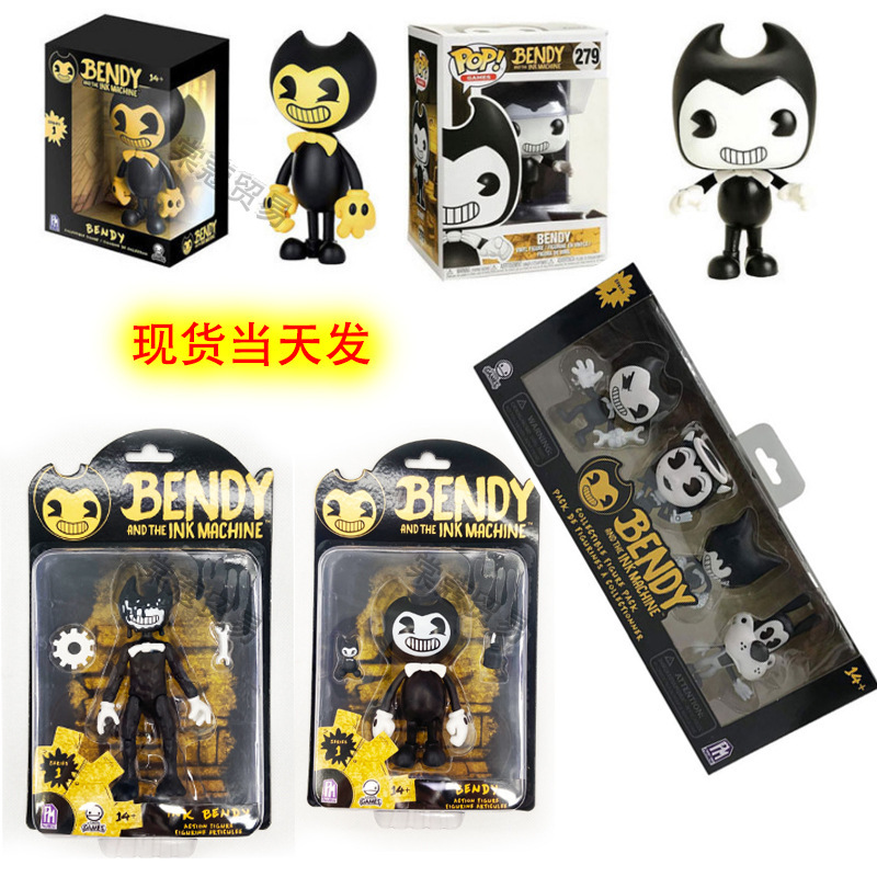 bendy and the ink班迪与墨水机器手办funko pop手办 套装玩具
