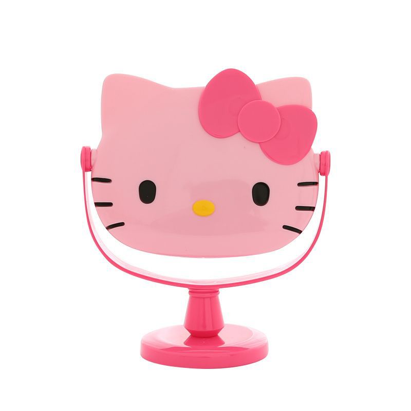 Cute Cat Mirror Desktop Cartoon Hello Kitty Makeup Mirror Mirror Bedroom Desk Mirror Dressing Mirror Factory Wholesale