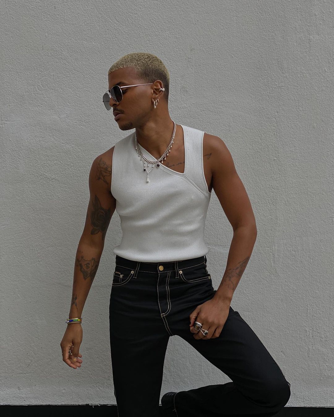 美式嘻哈街头篮球条纹背心男女宽松扎染欧美高街潮牌运动无袖t恤-报价