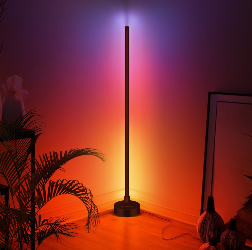 新款智能涂鸦app卧室客厅酒店落地氛围灯简约北欧风拼接落地灯