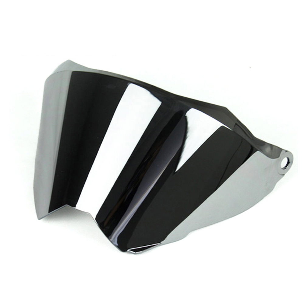 越野摩托车头盔镜片 128 镜片茶色镀银彩色高透防雾透明镜片