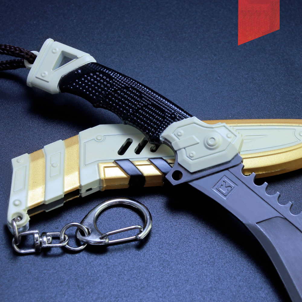 ap英雄周边班加罗尔冷钢带鞘刀 传家宝合金武器玩具模型 兵器17cm