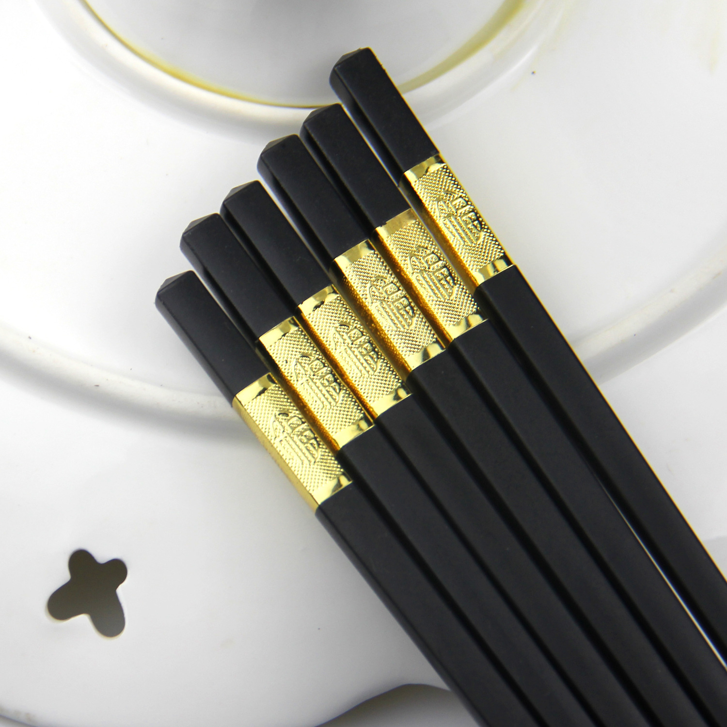 27cm铝头合金筷防滑防霉耐高温家用餐具社区团购严选跑江湖摆地摊