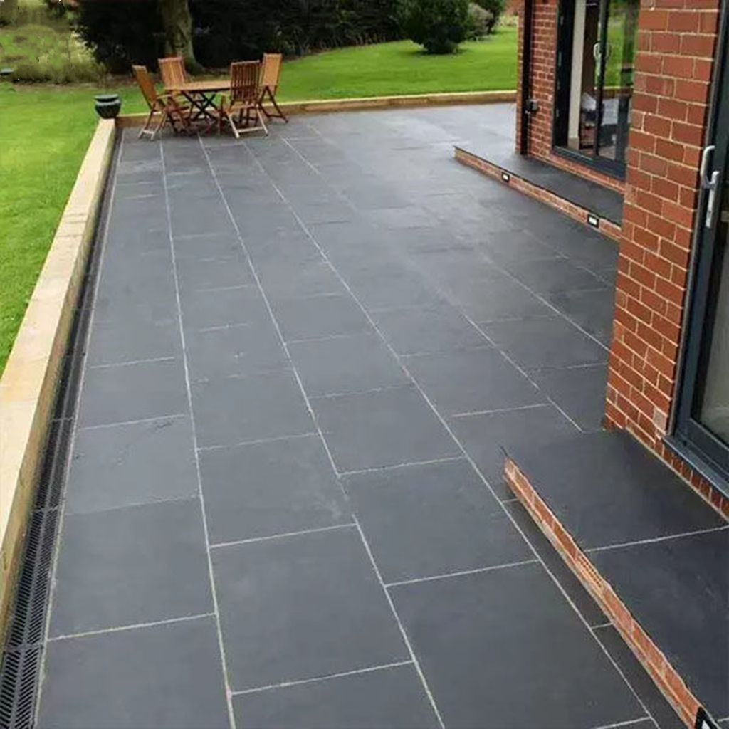 青石板庭院地砖室外阳台防滑仿古砖户外花园露台地铺石别墅广场砖