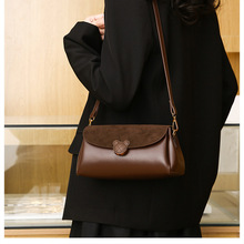 女士时尚流行纯色质感长款包包简约个性设计单肩斜挎包