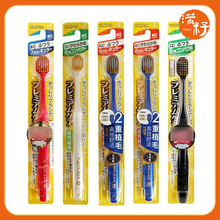 日本进口宽头牙刷6列7列软毛中毛清洁口腔日用品牙刷