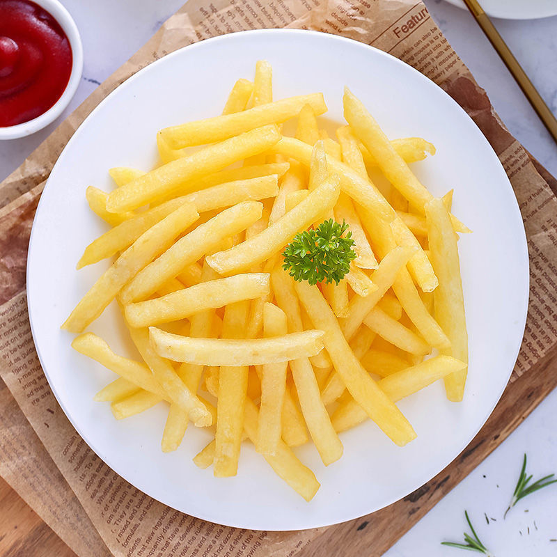 波浪曲薯条2kg波浪薯螺纹粗薯条kfc西餐厅冷冻油炸小吃半成品包邮