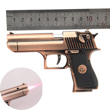 工厂直销金属玩具手枪模型不可发射打火机红火焰枪玩具枪沙漠之鹰