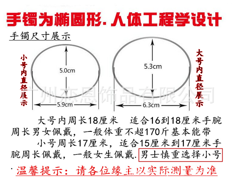 财神咒手镯尺寸-----手镯为椭圆形,大号宽0.8cm,小号宽0.6cm.