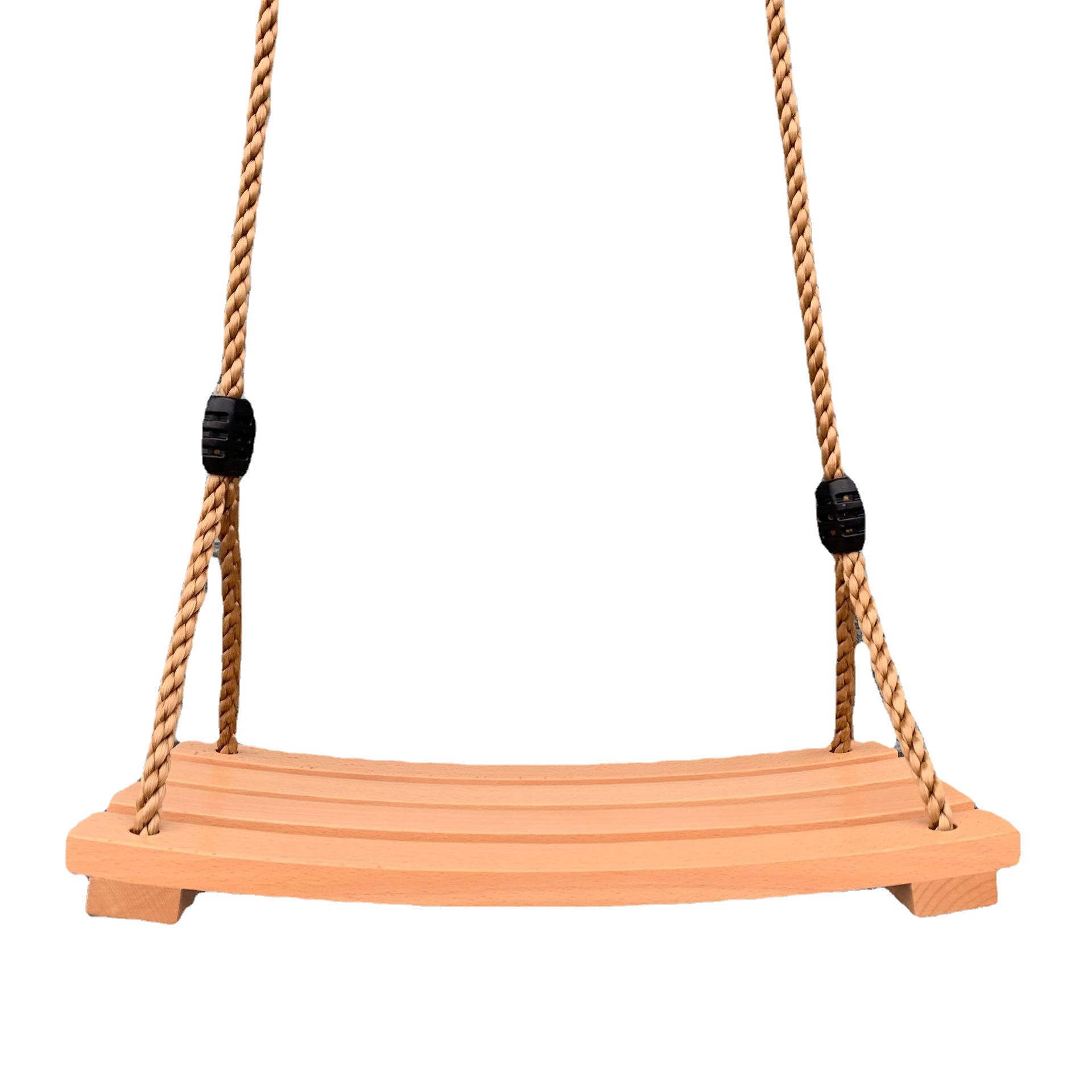 户外木质秋千弯曲木秋千简易坐板式户外室内荡秋千