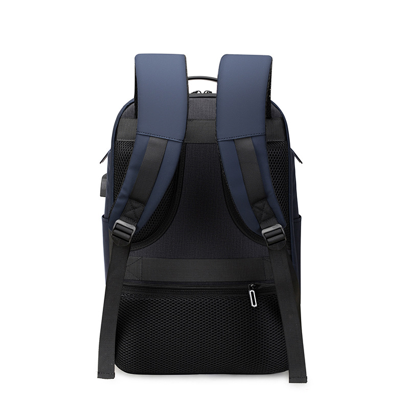 Foreign Trade Wholesale Cross-Border New Backpack Men's Waterproof Leisure Travel Large Capacity Schoolbag USB Charging