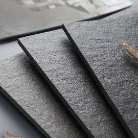 通体石纹颗粒仿古砖素灰火烧岩瓷砖户外工程防滑耐磨地砖600x1200