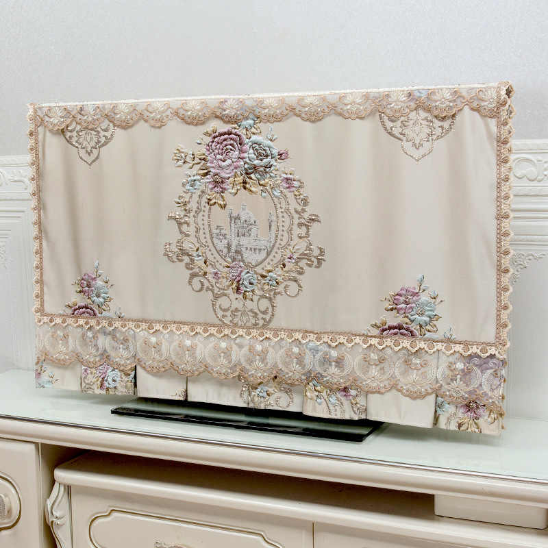 电视机罩2022年新款防尘套北欧风80寸85索尼海信挂式轻奢电视盖布