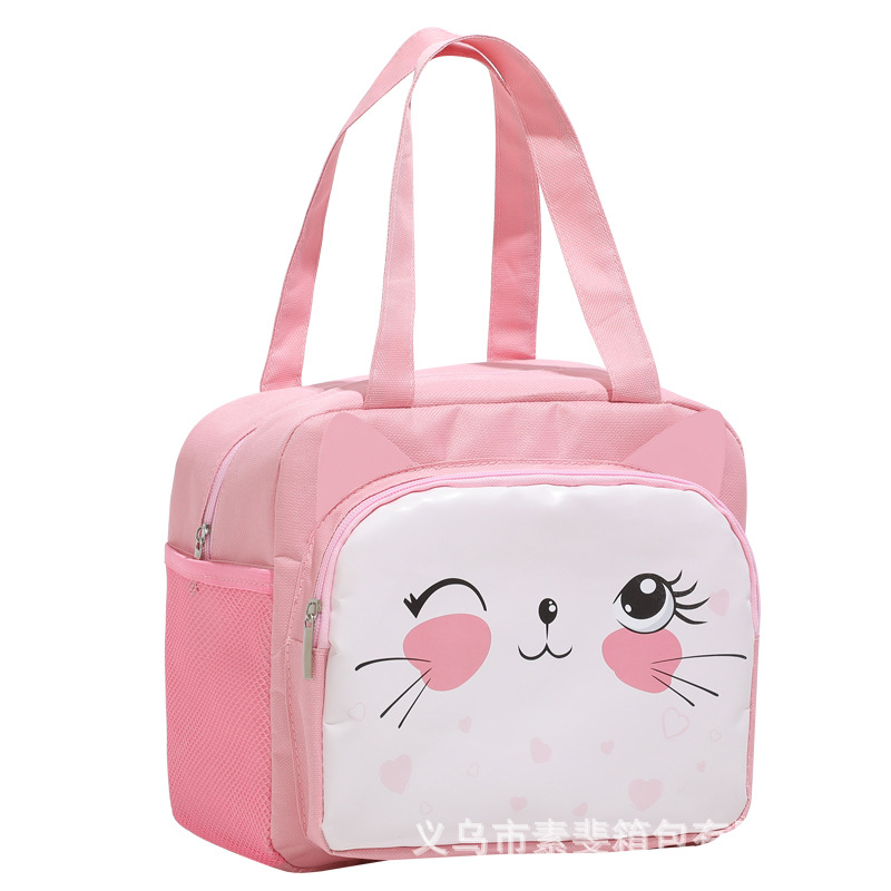 Factory Direct Sales New Insulated Bag Large Capacity Cartoon Portable Lunch Bag Outdoor Picnic Bag Student Lunch Bag