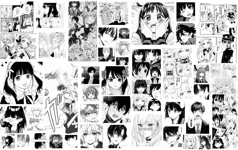 日本黑白漫画墙纸海贼王索隆卧室书房动漫拍照背景墙日系卧室壁纸