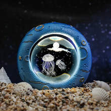 工厂批发星空海洋3D内雕水晶球小夜灯USB直插式氛围灯装饰品礼品