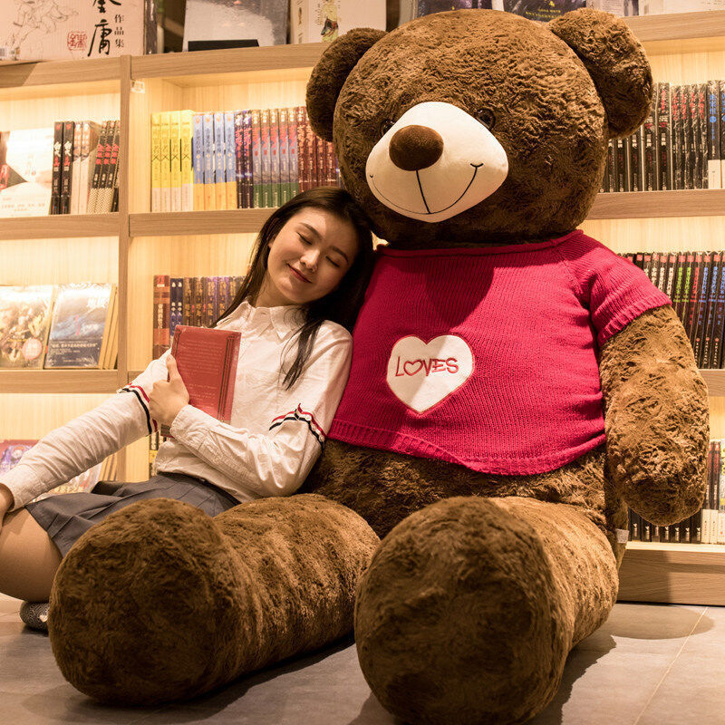 Large Teddy Bear Doll Plush Toy Hug Bear Oversized Doll Bear Valentine's Day Confession Gift for Women