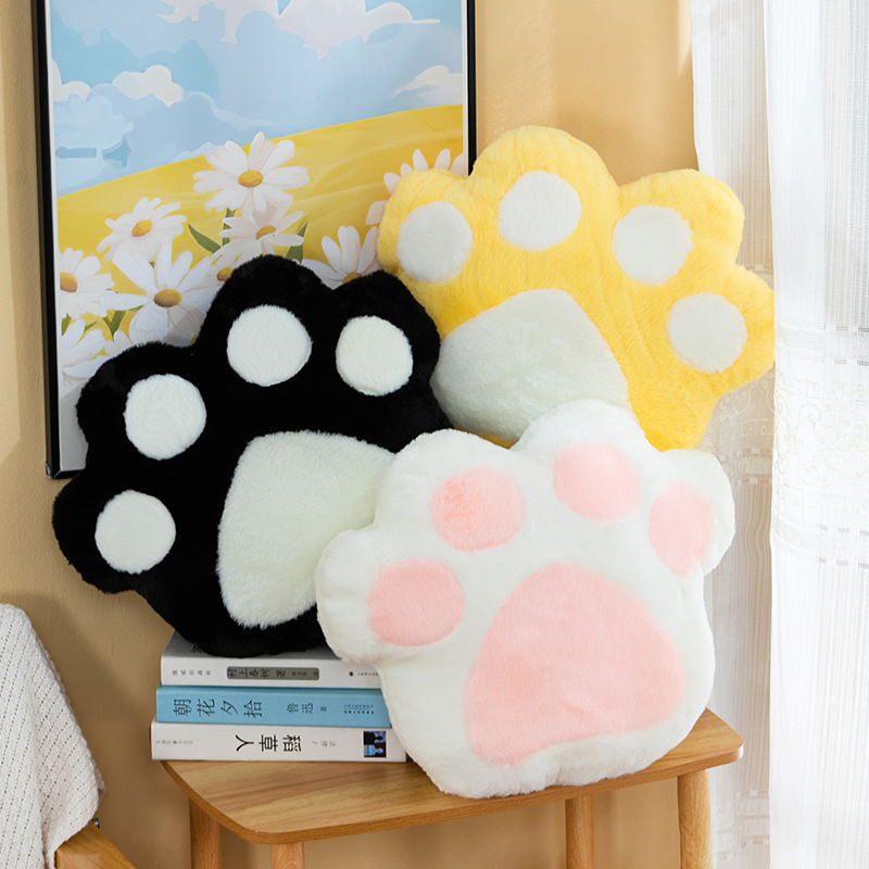 cross-border cat‘s paw cushion plush toy simulation hand-shaped brush cushion sofa home ornament pillow bedside cushion wholesale