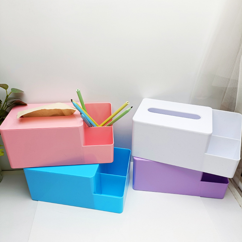 2024 New Candy Ribbon Storage Tissue Box Children's Handmade Diy Main Desktop Storage Tissue Box