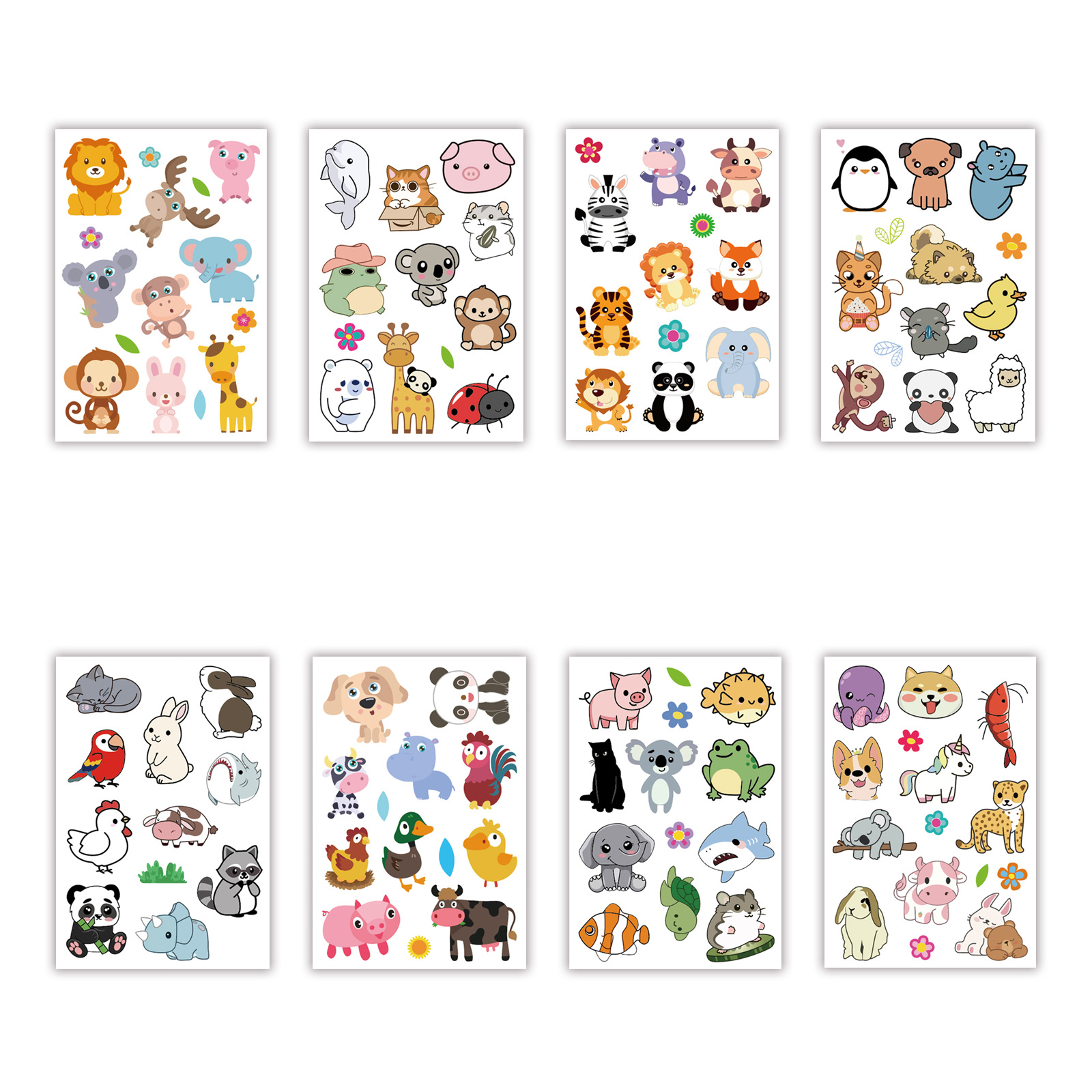 Mini Animal Stickers Parent-Child Interaction DIY Creative Game Children Gift Gift Stickers TZ-DIY-DW-DW-6