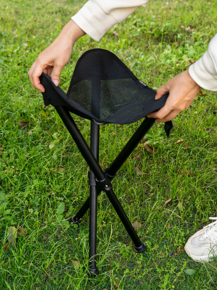 nobana户外大号三角凳铝合金便携垂钓三脚椅折叠板凳露营野餐马扎