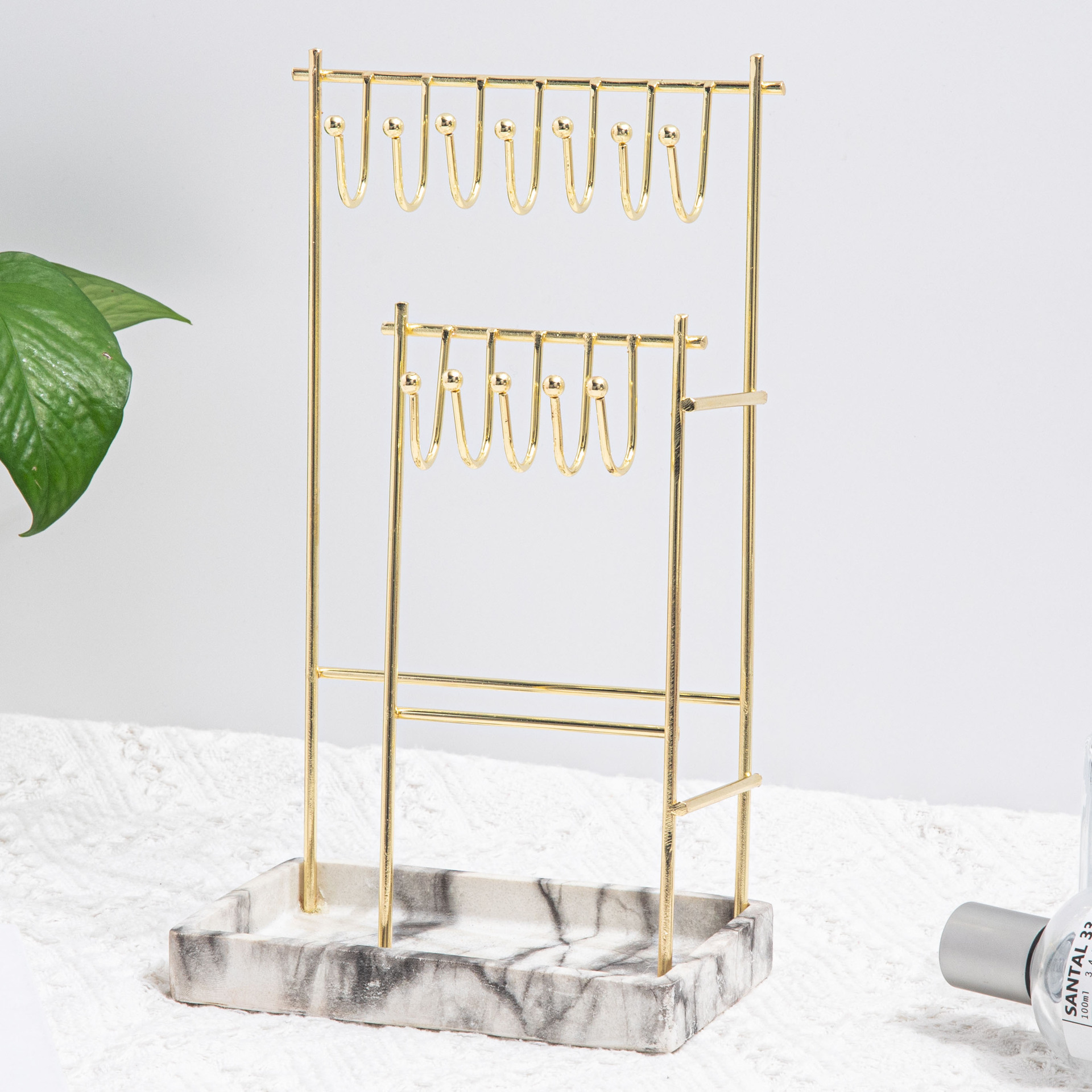 桌面铁艺首饰饰品耳环挂架项链架子陈列展示小挂件架子收纳挂钩