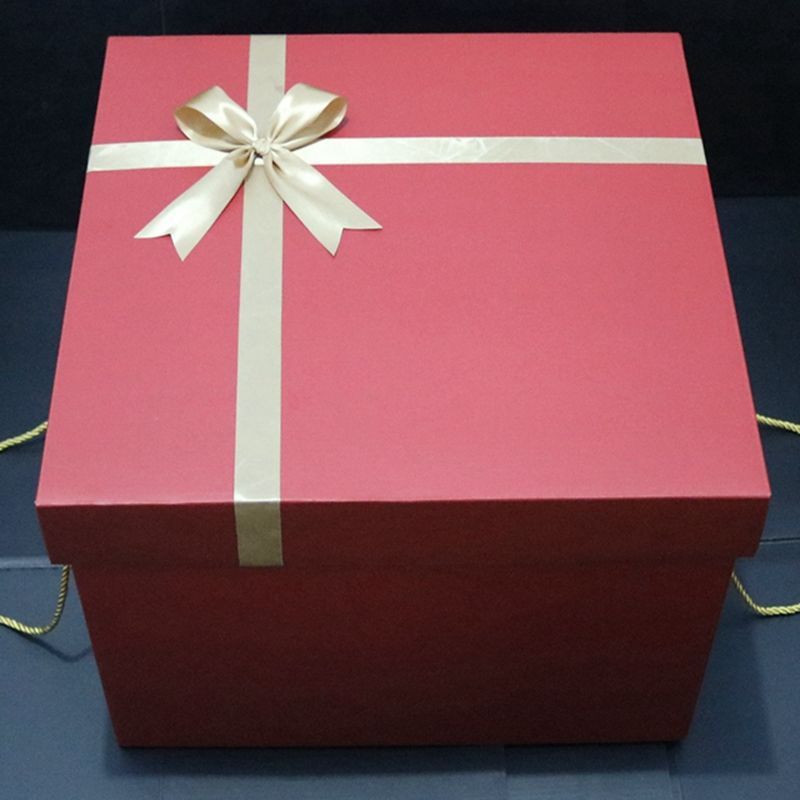 超大礼盒空盒子包装盒黑色红色正方形生日送男女朋友可装鞋子