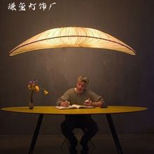 新日式款简中式设计师现代吊灯茶室侘寂风餐厅民宿客厅书房极主
