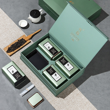 茶叶礼盒装空盒绿茶礼盒信阳毛尖茶叶盒龙井碧螺春毛峰包装盒批发