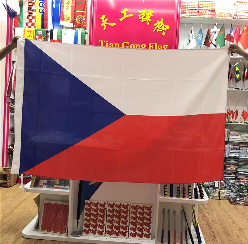No. 4 Czech Flag the Flags of All Countries in the World Are Available Flags No. 4 90x150cm Custom Flags