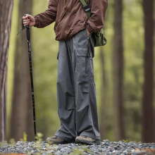 户外机能休闲裤男夏季高级感纯色登山长裤美式复古高街潮牌工装裤