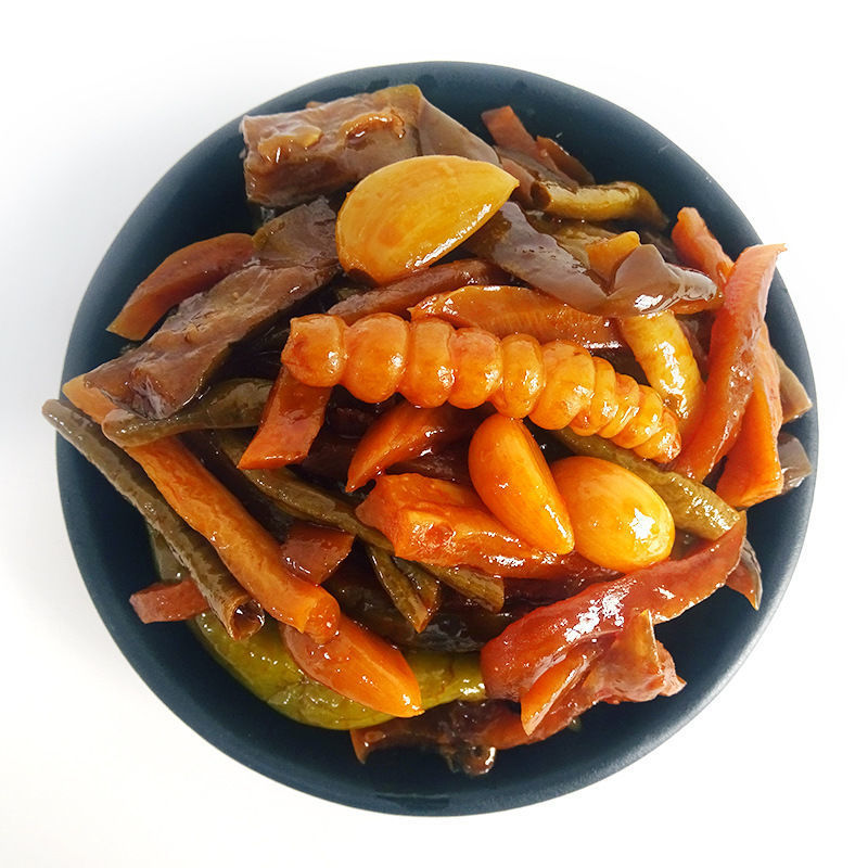 酱八宝菜萝卜干榨菜黄瓜辣椒咸菜下饭菜开胃菜整箱批发