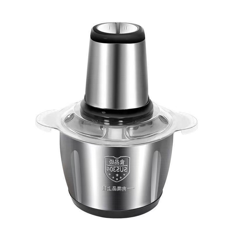 Household Multi-Functional Small Stainless Steel Electric Meat Grinder Large Capacity Complementary Food Meat Stuffing Cooking Machine Stirring Meat Chopper