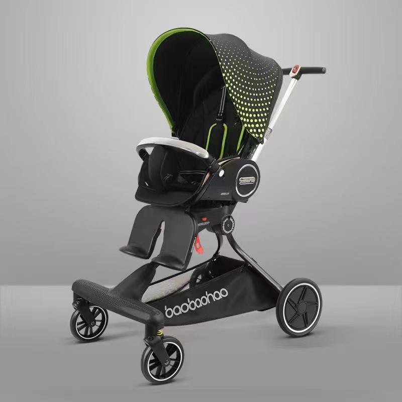 遛娃神器溜娃可坐可躺轻便简易双向宝宝好v9手推车高景观一键折叠