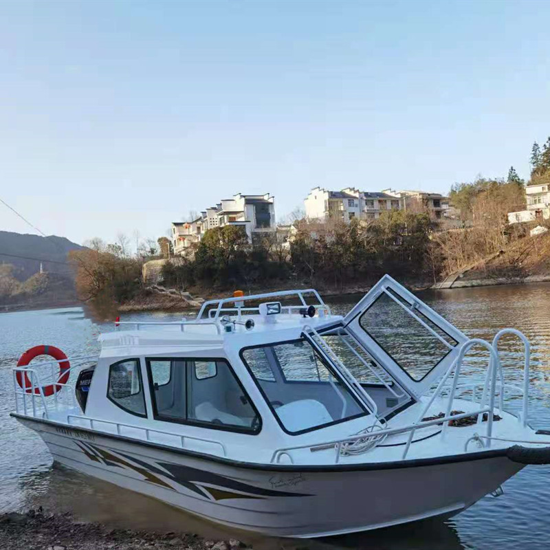 钓鱼巡逻艇交通船半棚休闲全棚艇艇铝合金旅游观光艇 铝合金 快艇
